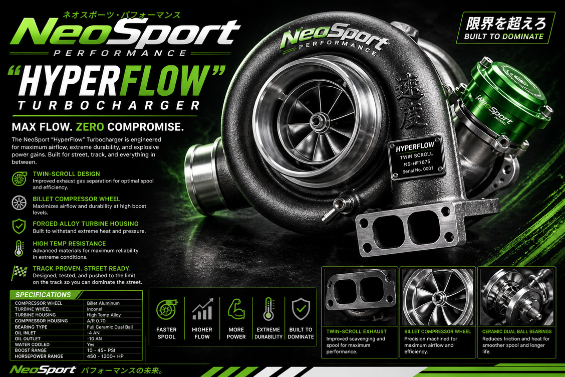 NeoSport “HyperFlow” Turbocharger