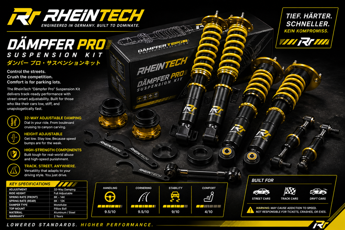 RheinTech “Dämpfer Pro” Suspension Kit