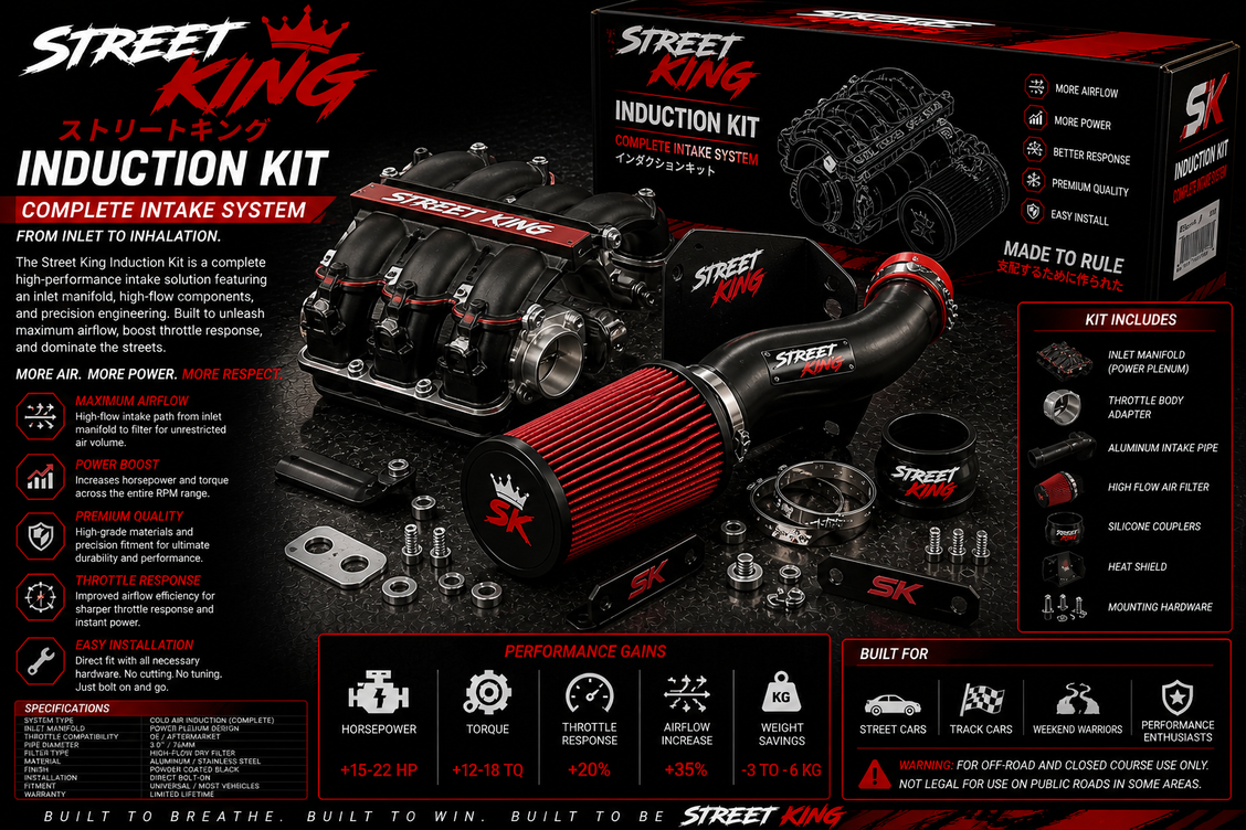 Street King Induction Kit (Complete Intake System)