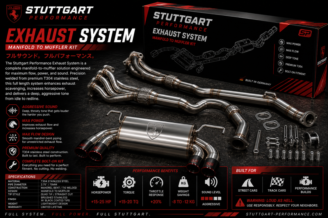 Stuttgart Performance Exhaust System (Manifold to Muffler Kit)