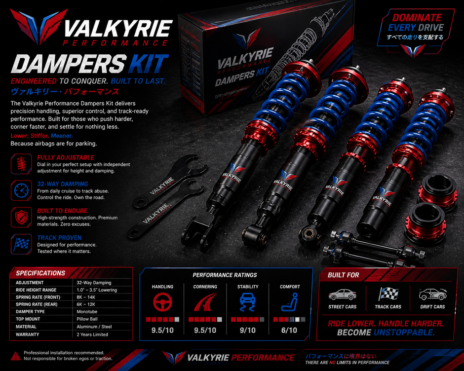 Valkyrie Performance Dampers Kit